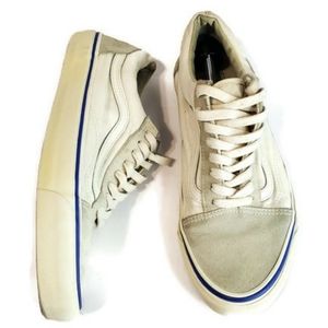 Vans Cream Canvas Low Tops